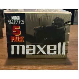 Maxell XLII 90 High Bias Audio Cassette Tapes 5 Pack Blank Type II 90 Minute NEW